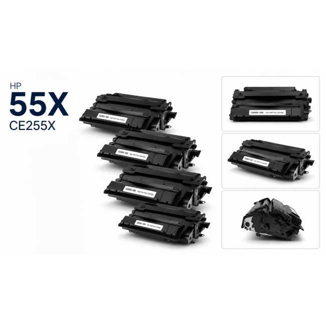 Zestaw tonerów HP 4 sztuki HP 55X CE255X
